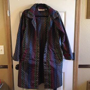 Packable multicolor lightweight rain coat